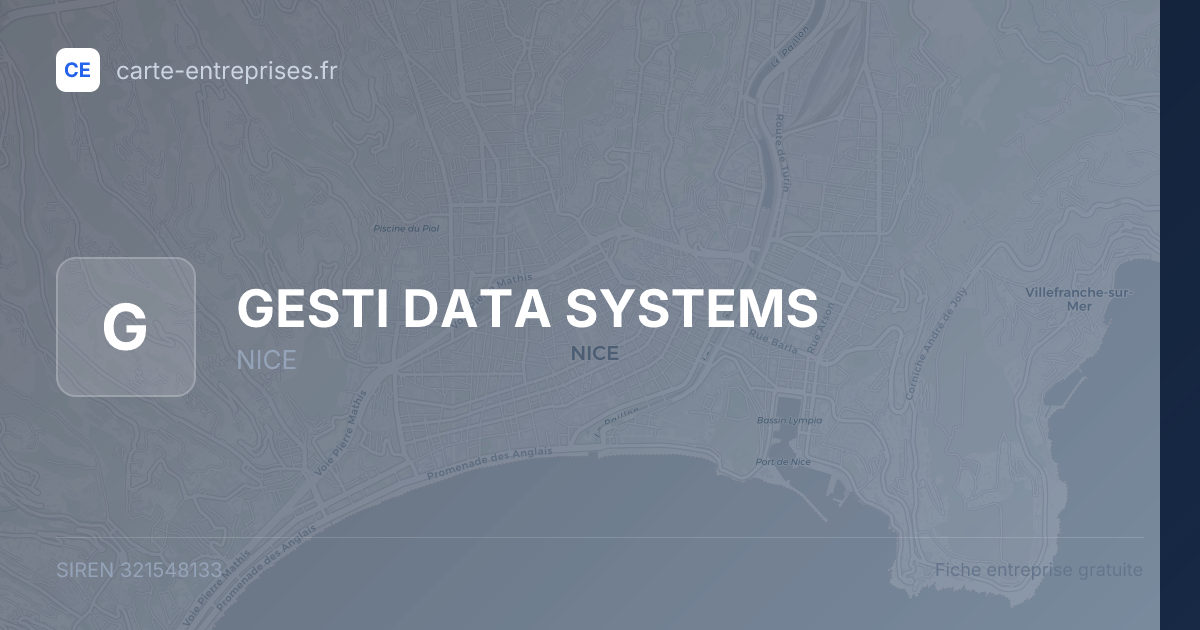 GESTI DATA SYSTEMS — 321548133 — fiche entreprise
