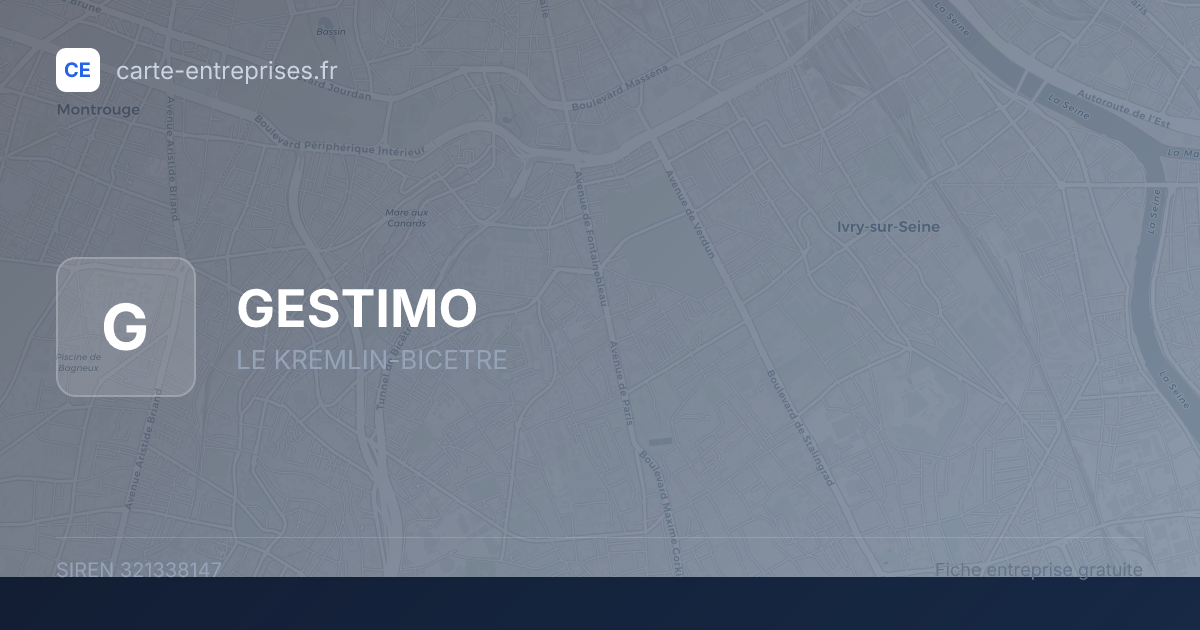 GESTIMO — 321338147 — fiche entreprise