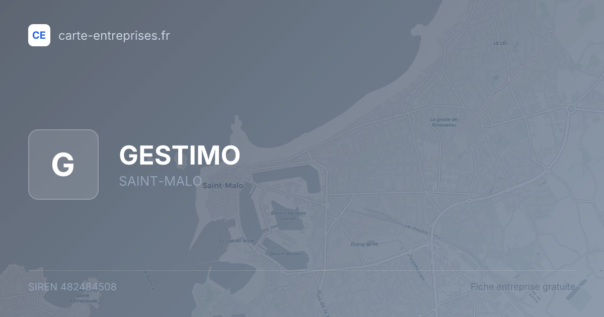 GESTIMO — 482484508 — fiche entreprise