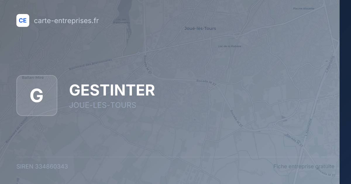 GESTINTER — 334860343 — fiche entreprise