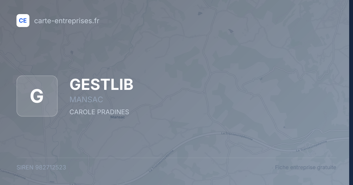 GESTLIB — 982712523 — fiche entreprise