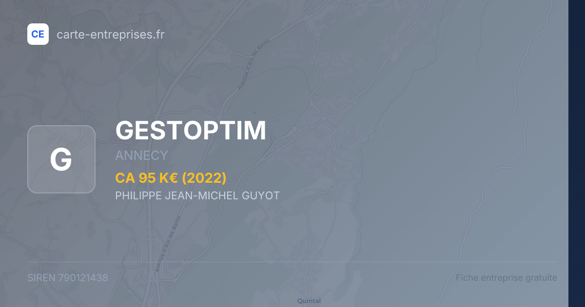 GESTOPTIM — 790121438 — fiche entreprise