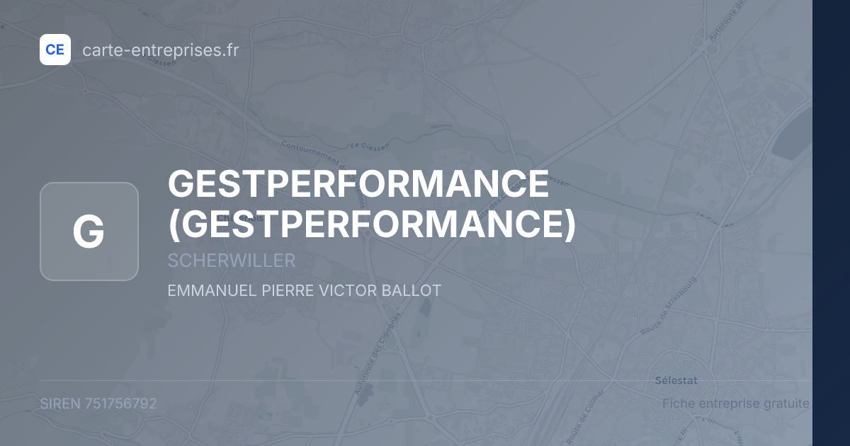 GESTPERFORMANCE — 751756792 — fiche entreprise