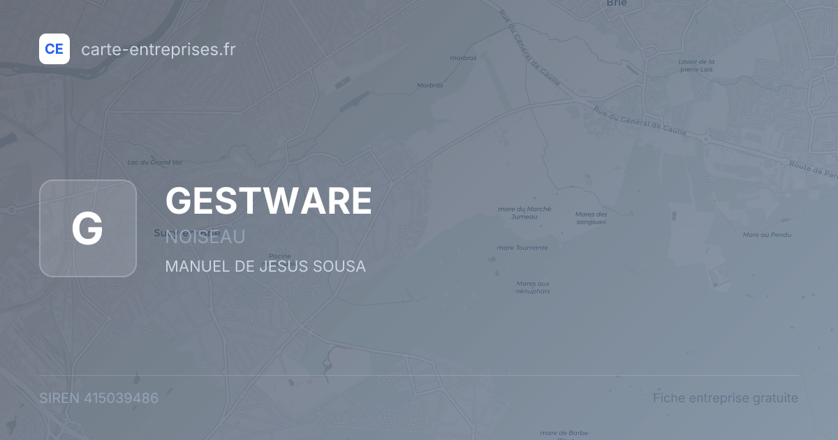 GESTWARE — 415039486 — fiche entreprise