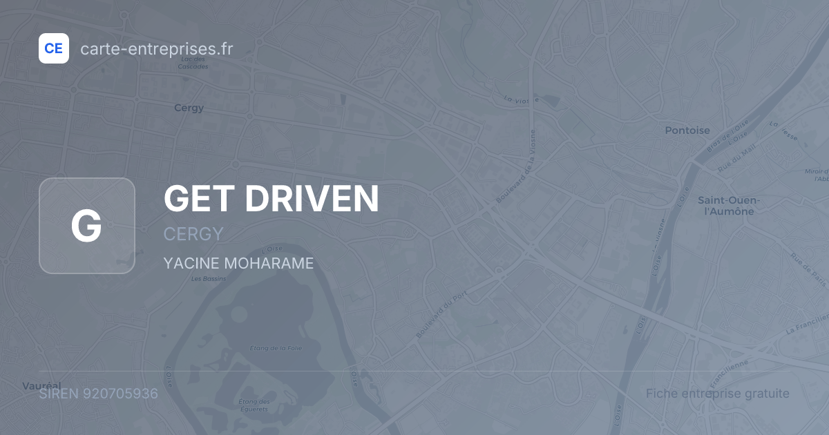 GET DRIVEN — 920705936 — fiche entreprise