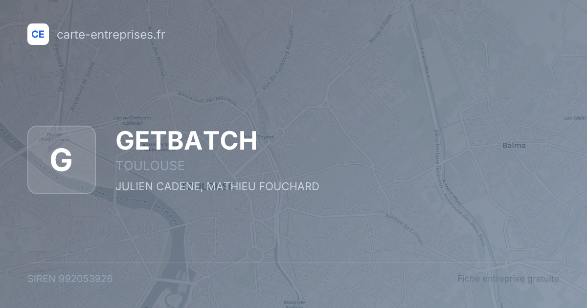 GETBATCH — 992053926 — fiche entreprise