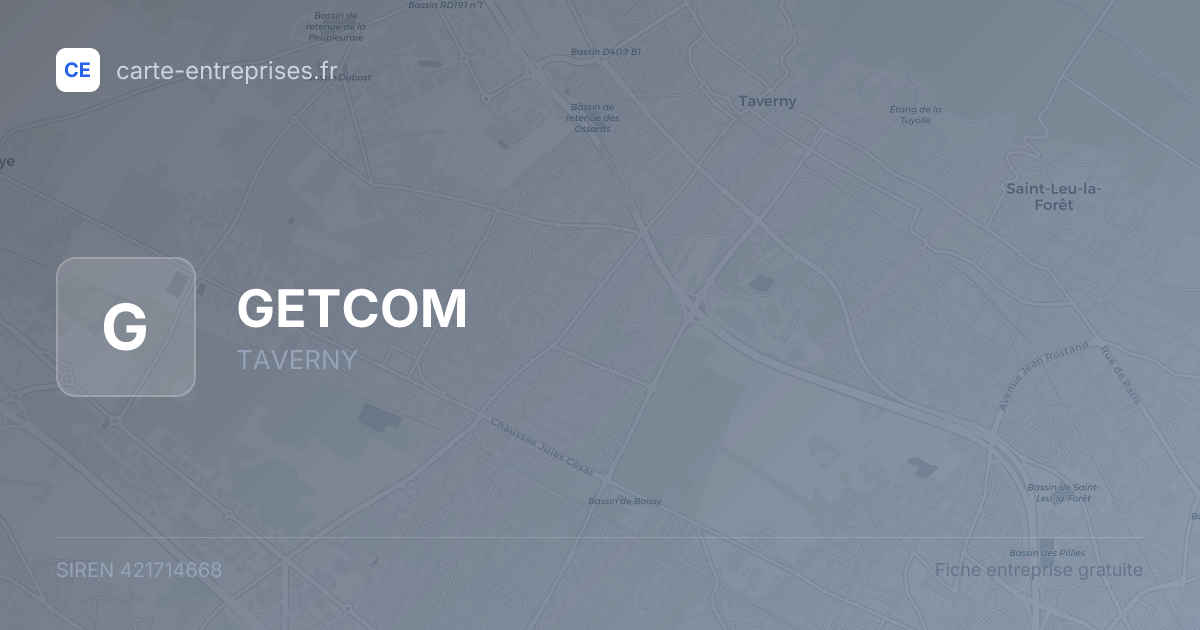 GETCOM — 421714668 — fiche entreprise