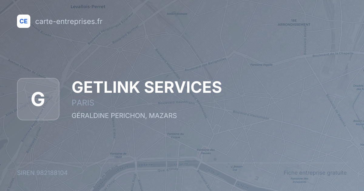 GETLINK SERVICES — 982188104 — fiche entreprise