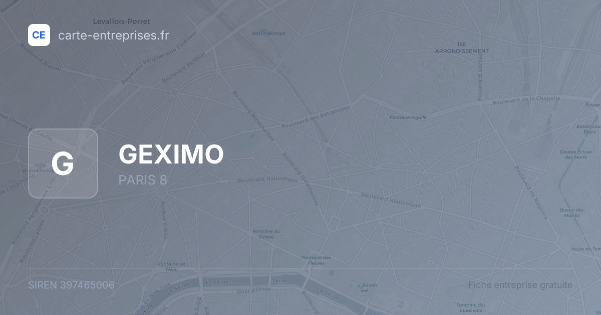 GEXIMO — 397465006 — fiche entreprise