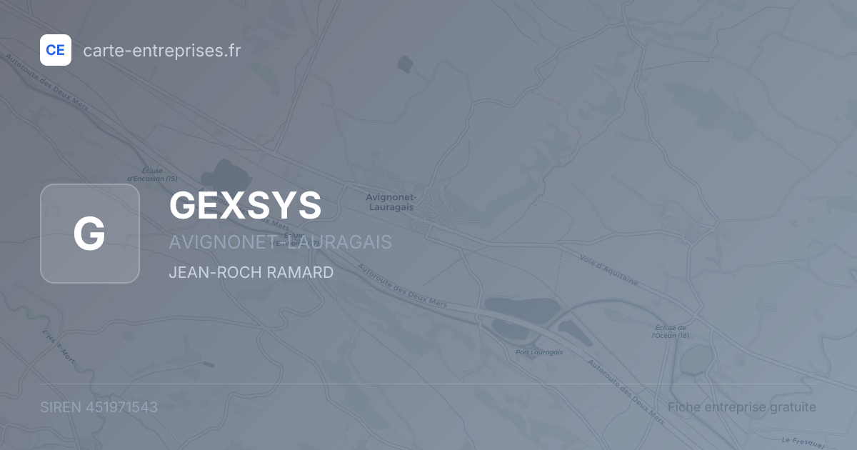 GEXSYS — 451971543 — fiche entreprise