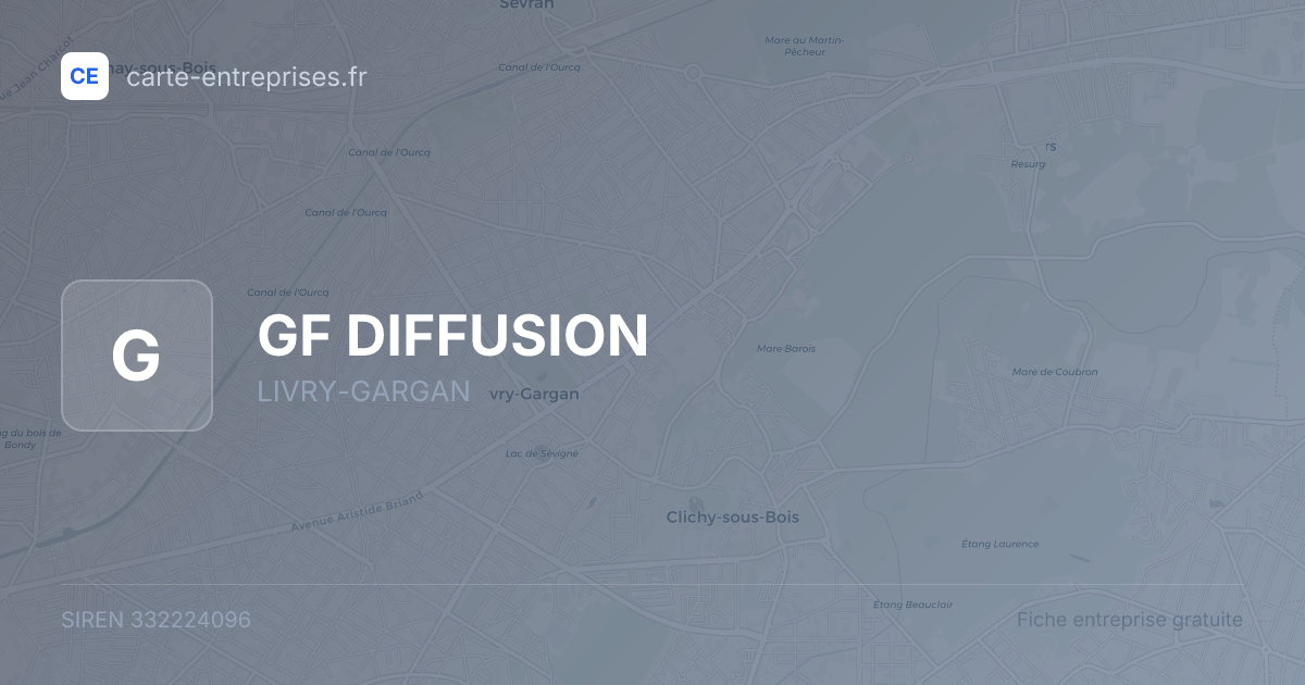GF DIFFUSION — 332224096 — fiche entreprise