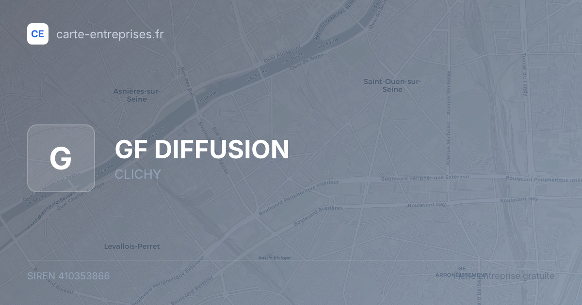 GF DIFFUSION — 410353866 — fiche entreprise