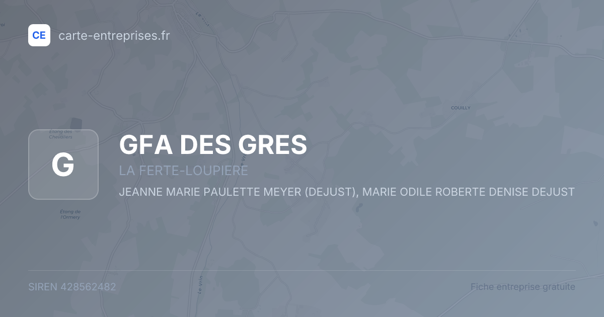 GFA DES GRES — 428562482 — fiche entreprise