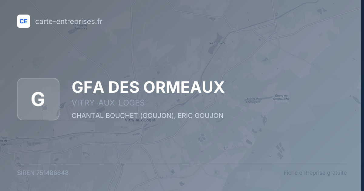 GFA DES ORMEAUX — 751486648 — fiche entreprise