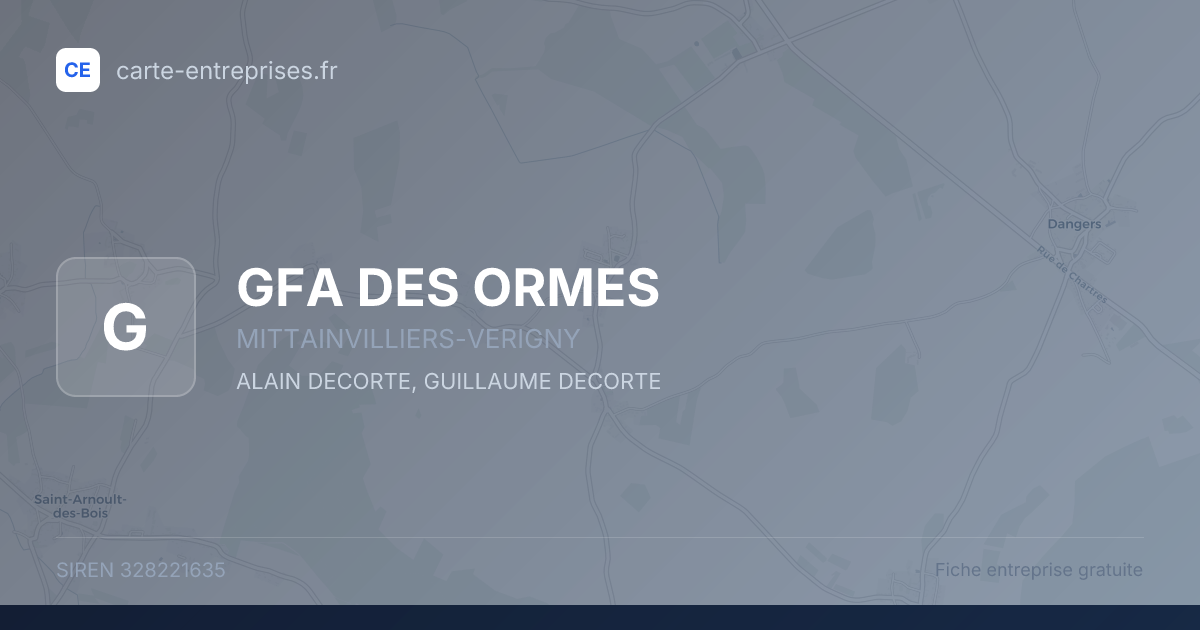 GFA DES ORMES — 328221635 — fiche entreprise