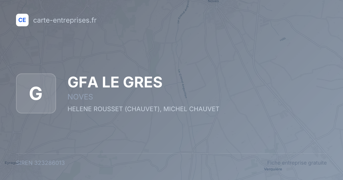 GFA LE GRES — 323286013 — fiche entreprise