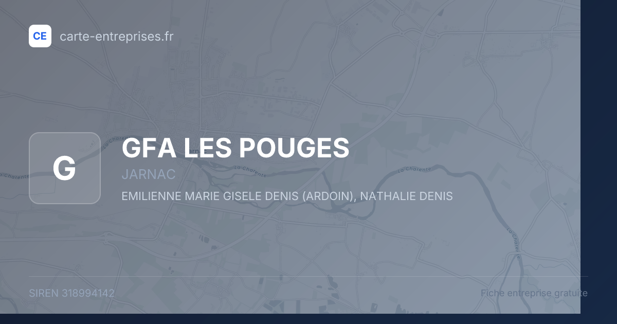GFA LES POUGES — 318994142 — fiche entreprise