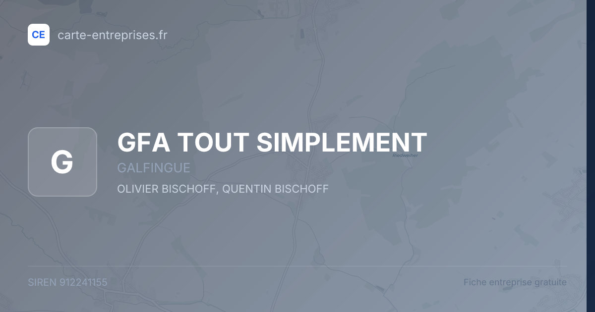 GFA TOUT SIMPLEMENT — 912241155 — fiche entreprise