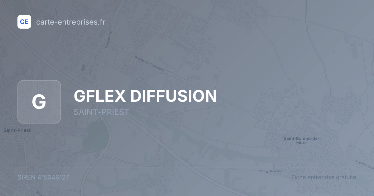 GFLEX DIFFUSION — 415046127 — fiche entreprise