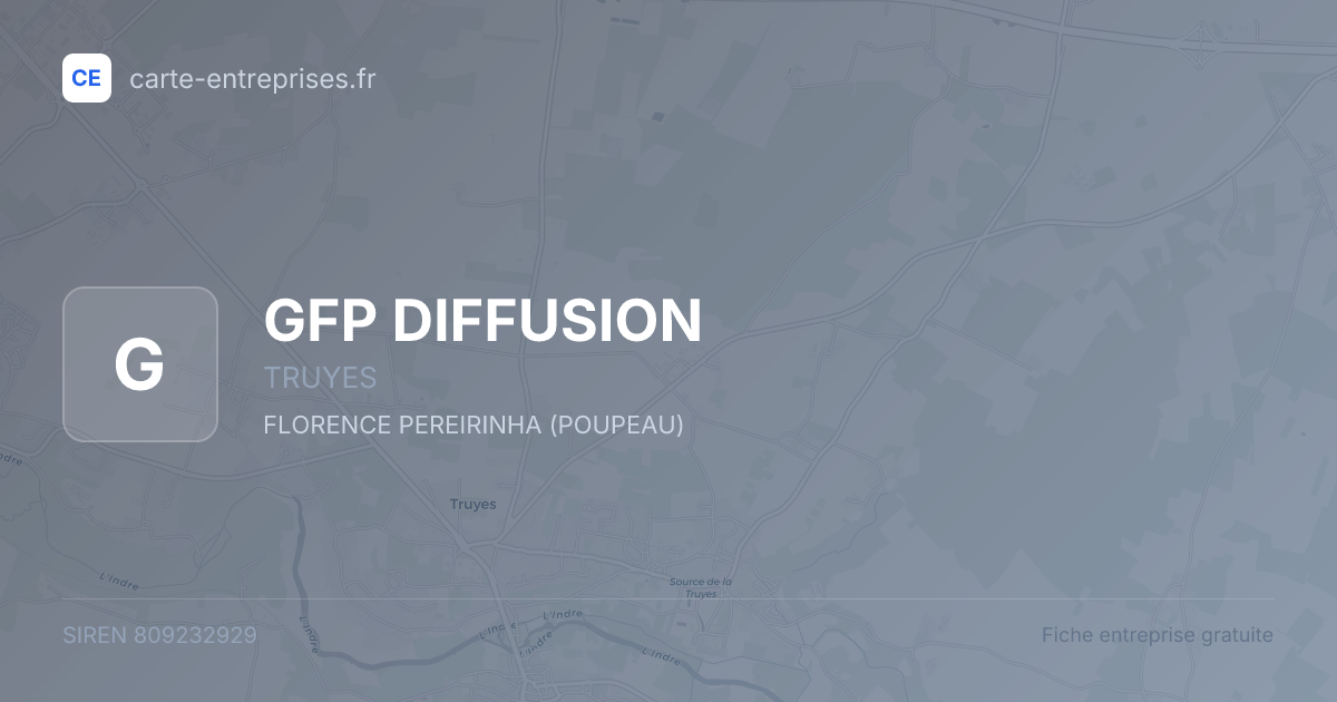 GFP DIFFUSION — 809232929 — fiche entreprise