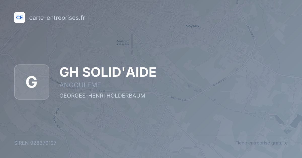GH SOLID'AIDE — 928379197 — fiche entreprise