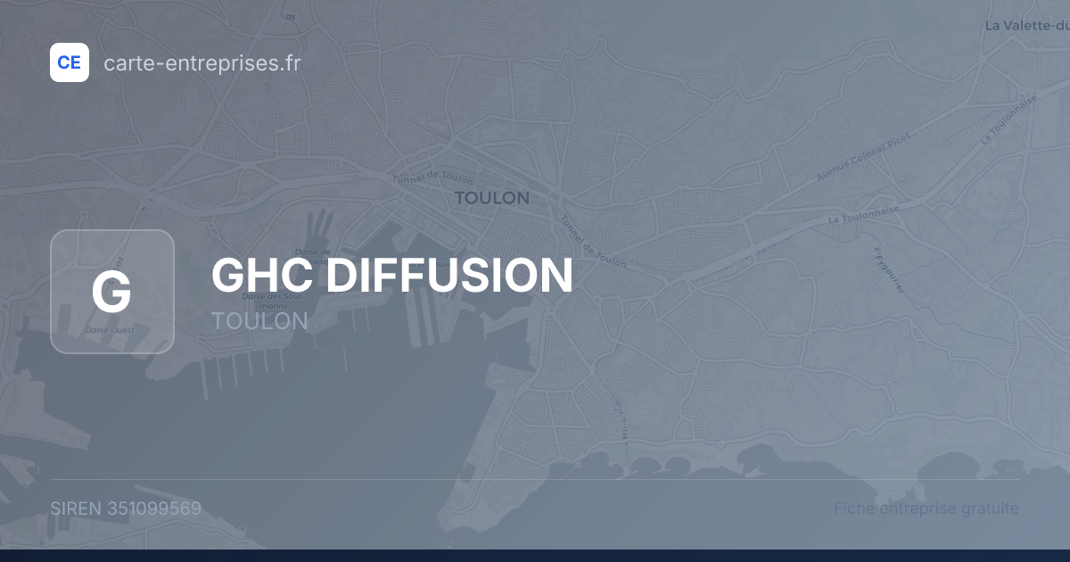 GHC DIFFUSION — 351099569 — fiche entreprise