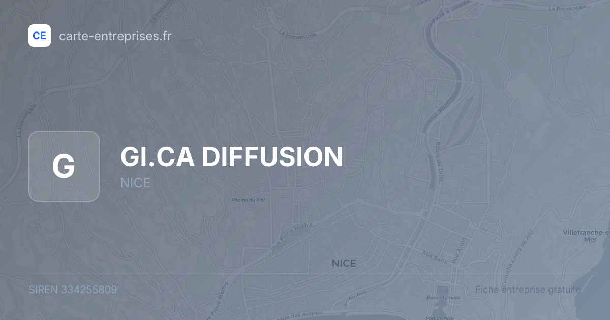 GI.CA DIFFUSION — 334255809 — fiche entreprise