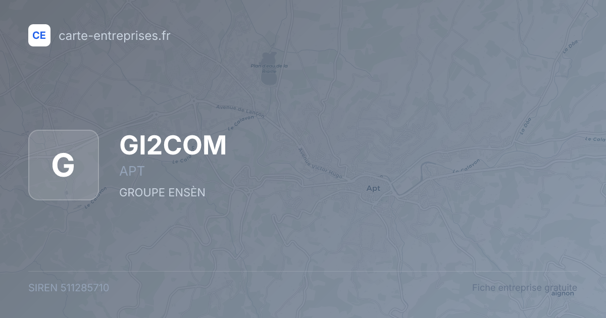 GI2COM — 511285710 — fiche entreprise