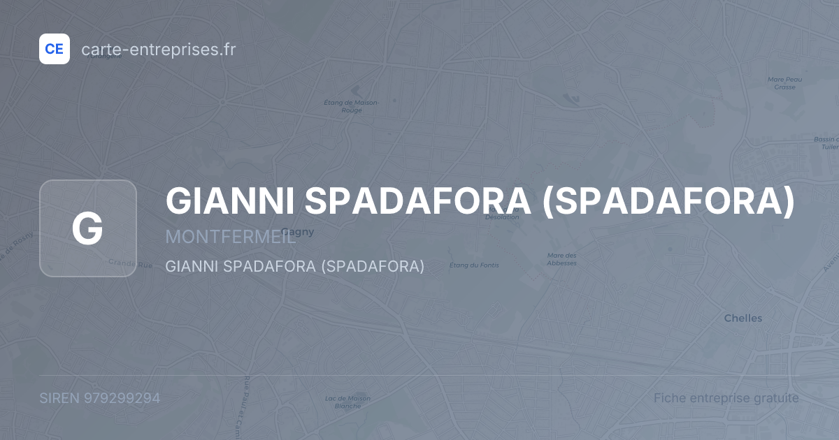 GIANNI SPADAFORA (SPADAFORA) — 979299294 — fiche entreprise