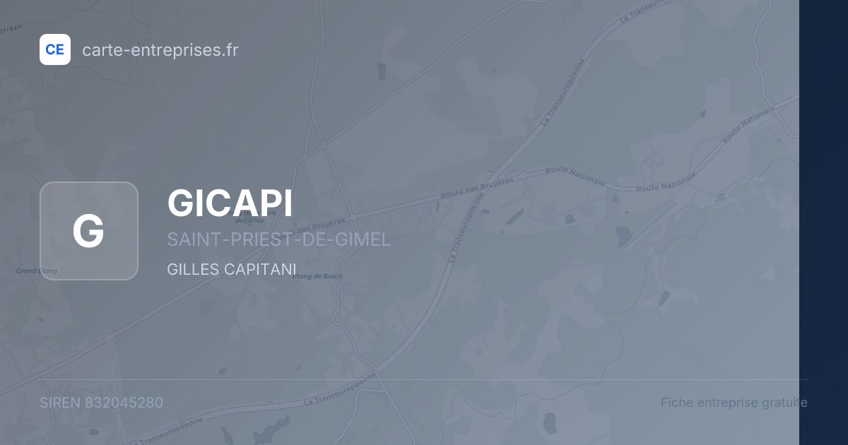 GICAPI — 832045280 — fiche entreprise