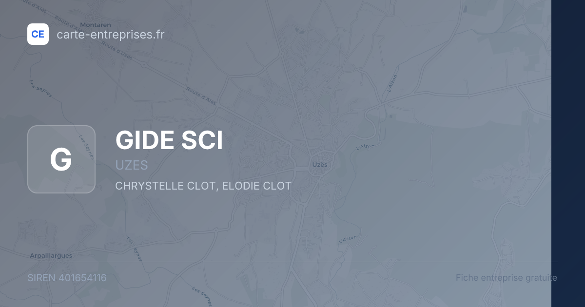 GIDE SCI — 401654116 — fiche entreprise