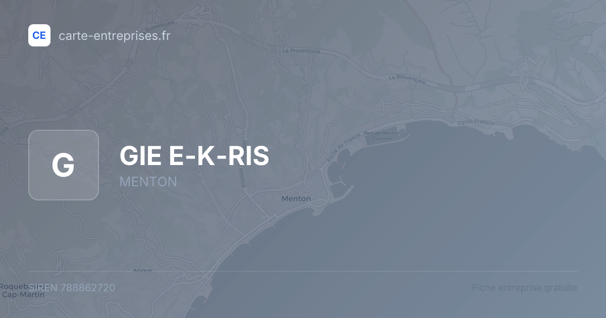 GIE E-K-RIS — 788862720 — fiche entreprise