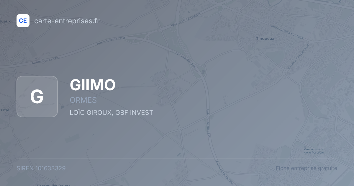 GIIMO — 101633329 — fiche entreprise