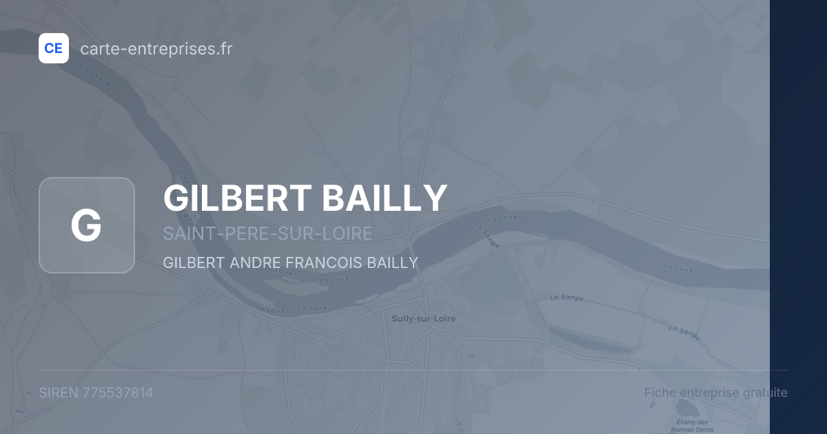 GILBERT BAILLY — 775537814 — fiche entreprise