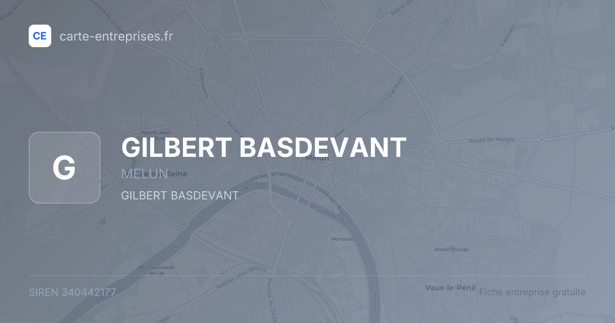 GILBERT BASDEVANT — 340442177 — fiche entreprise