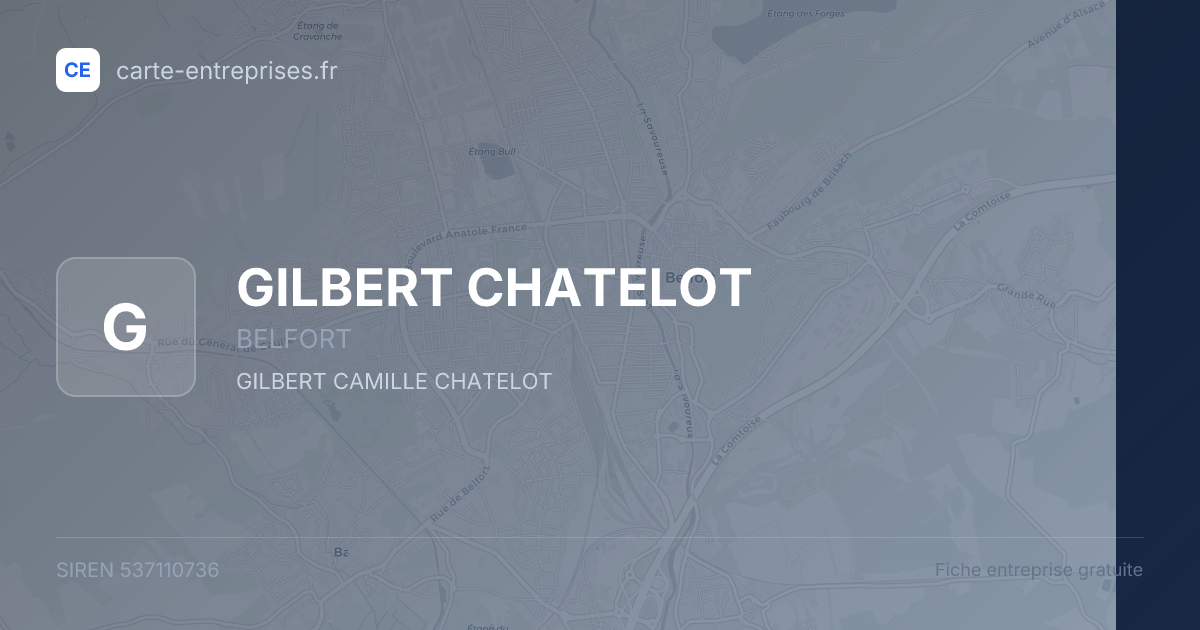 GILBERT CHATELOT — 537110736 — fiche entreprise