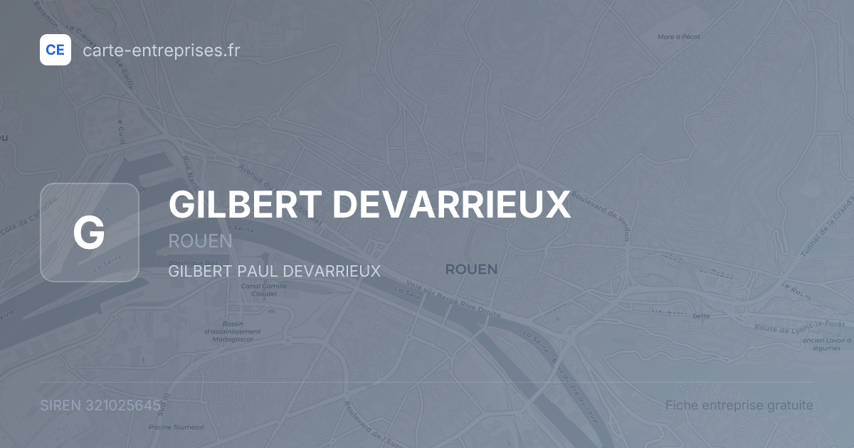 GILBERT DEVARRIEUX — 321025645 — fiche entreprise