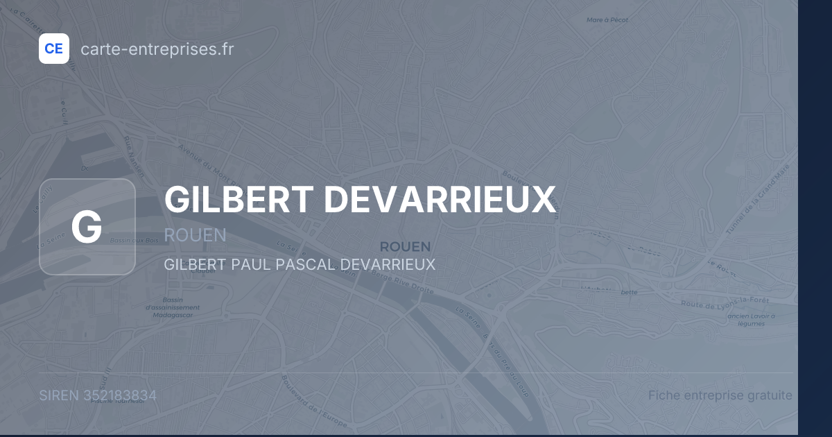GILBERT DEVARRIEUX — 352183834 — fiche entreprise