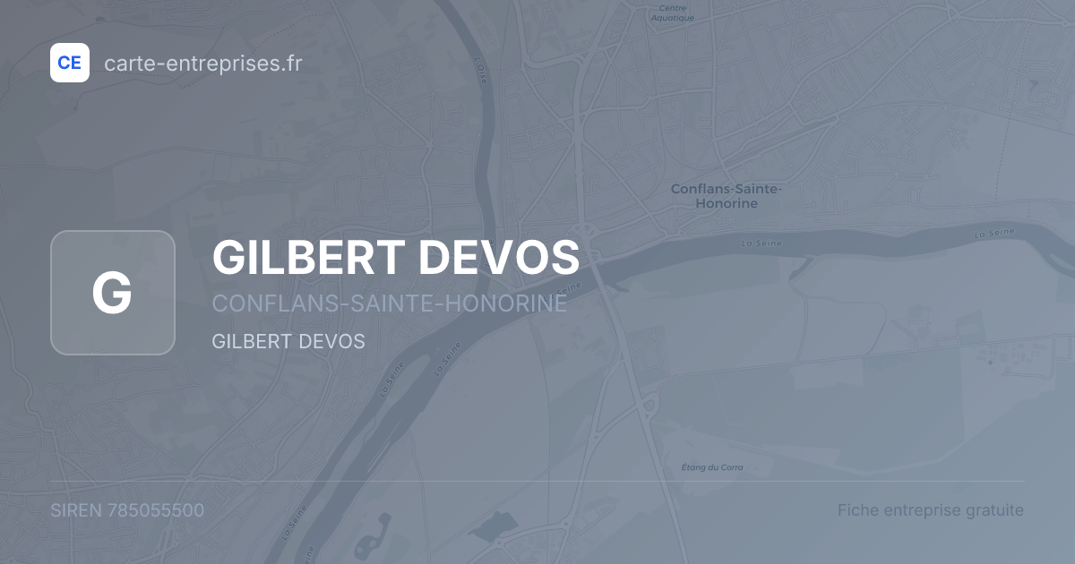 GILBERT DEVOS — 785055500 — fiche entreprise