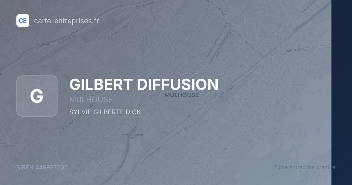 GILBERT DIFFUSION — 449987205 — fiche entreprise