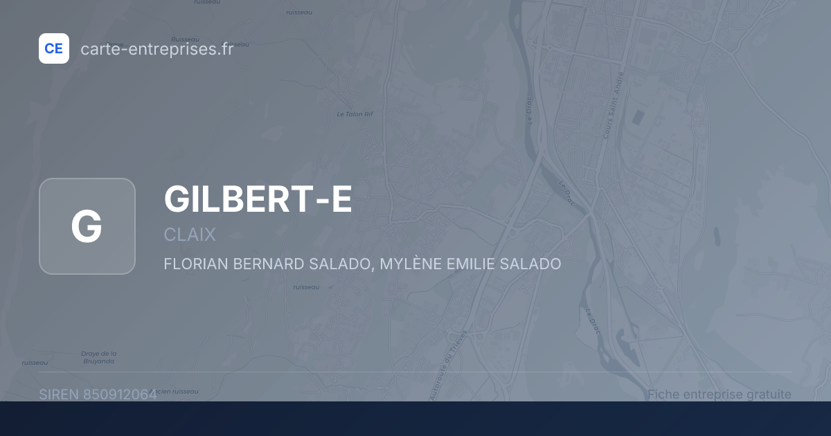 GILBERT-E — 850912064 — fiche entreprise