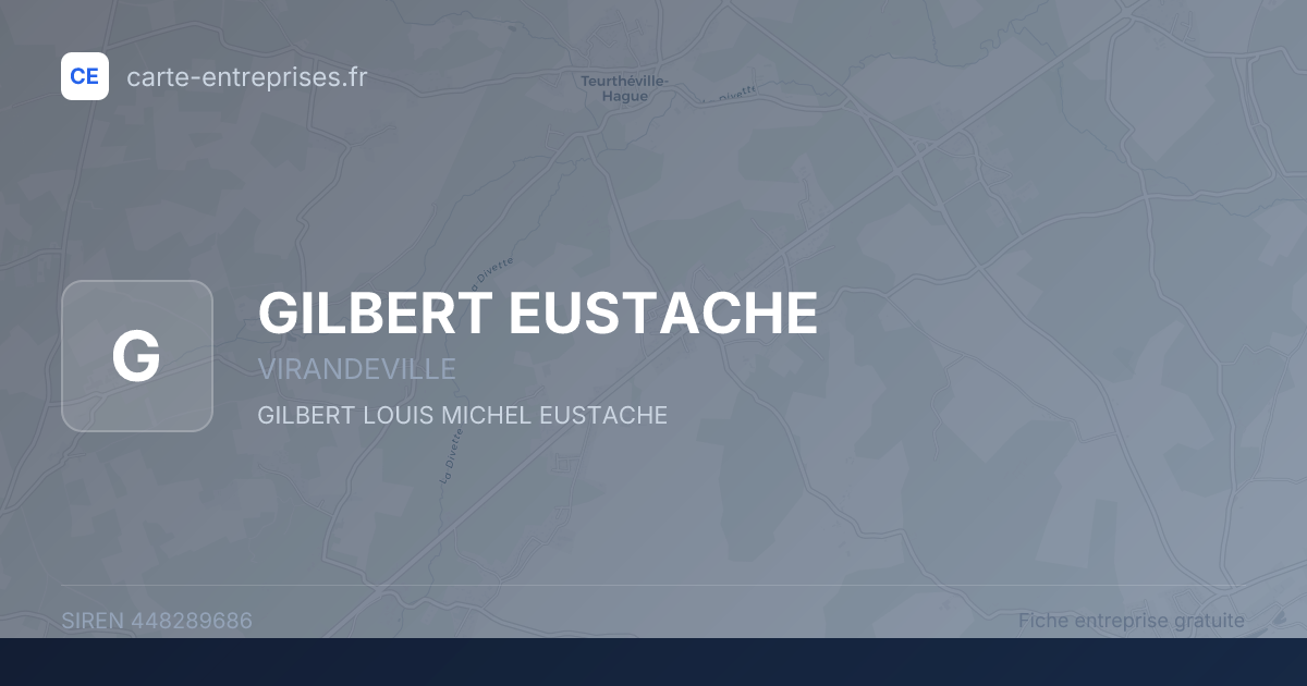 GILBERT EUSTACHE — 448289686 — fiche entreprise