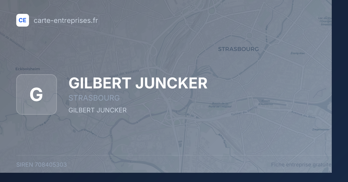 GILBERT JUNCKER — 708405303 — fiche entreprise