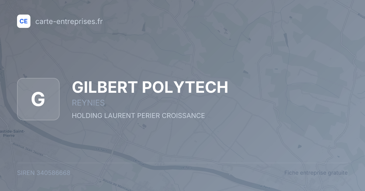 GILBERT POLYTECH — 340586668 — fiche entreprise