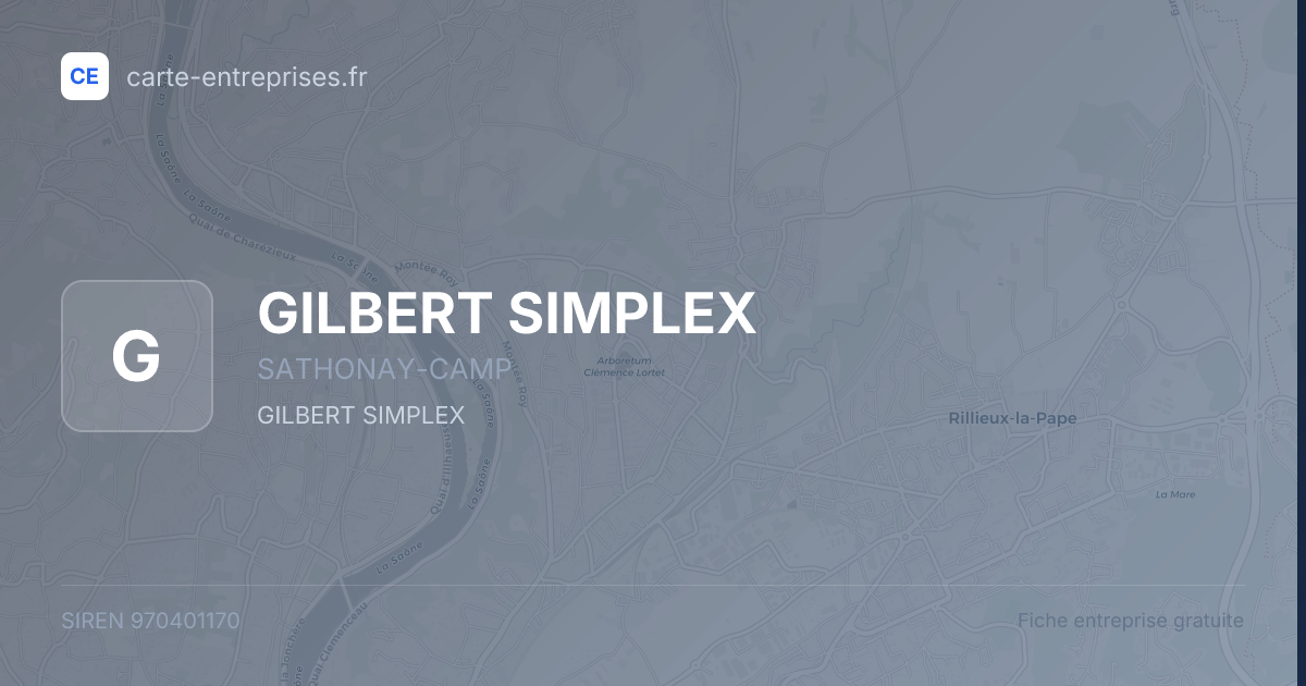 GILBERT SIMPLEX — 970401170 — fiche entreprise