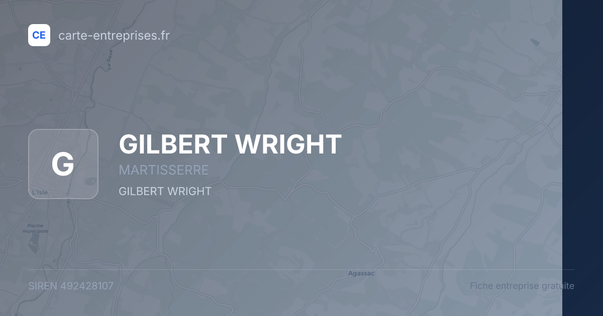 GILBERT WRIGHT — 492428107 — fiche entreprise