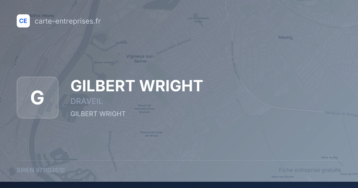 GILBERT WRIGHT — 971103510 — fiche entreprise