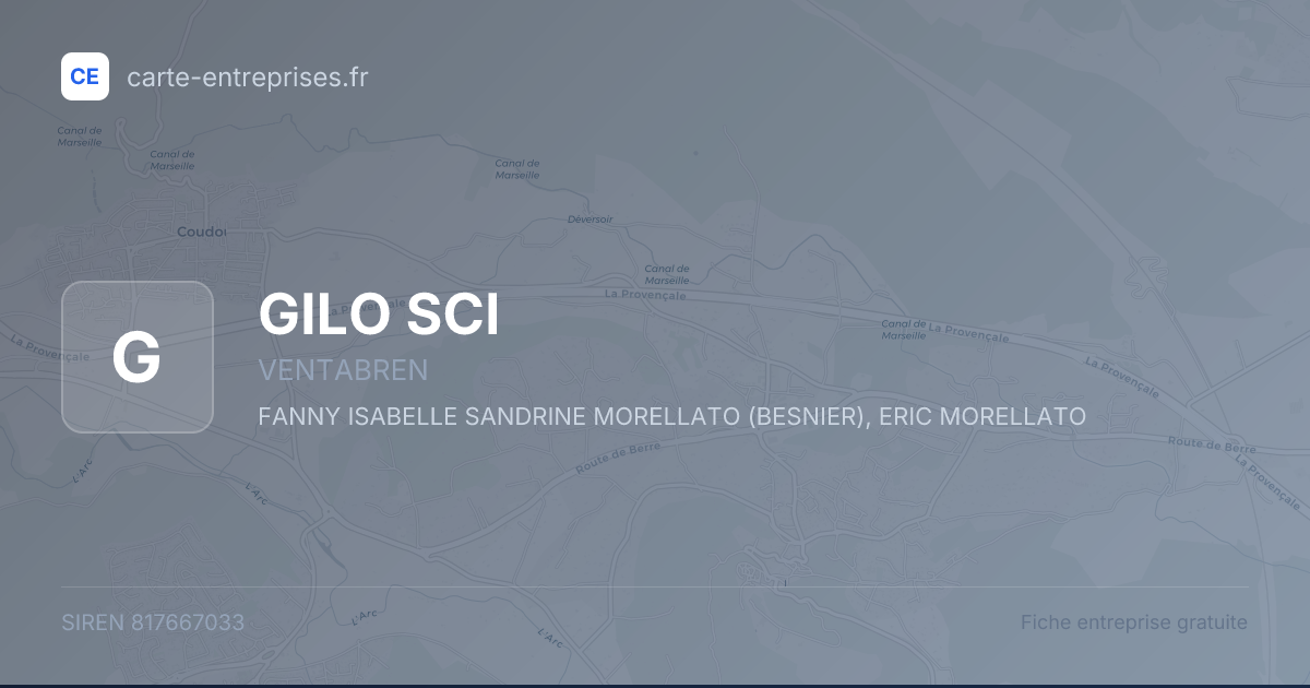 GILO SCI — 817667033 — fiche entreprise