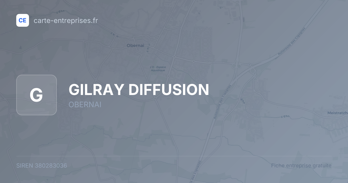GILRAY DIFFUSION — 380283036 — fiche entreprise