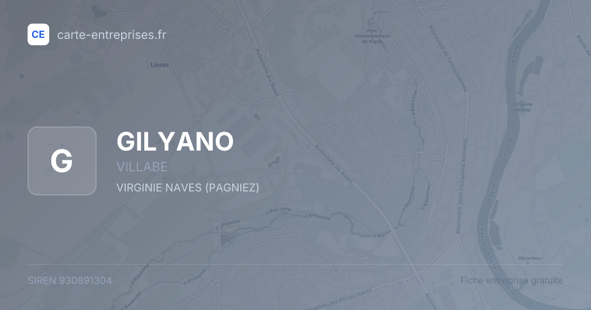 GILYANO — 930891304 — fiche entreprise